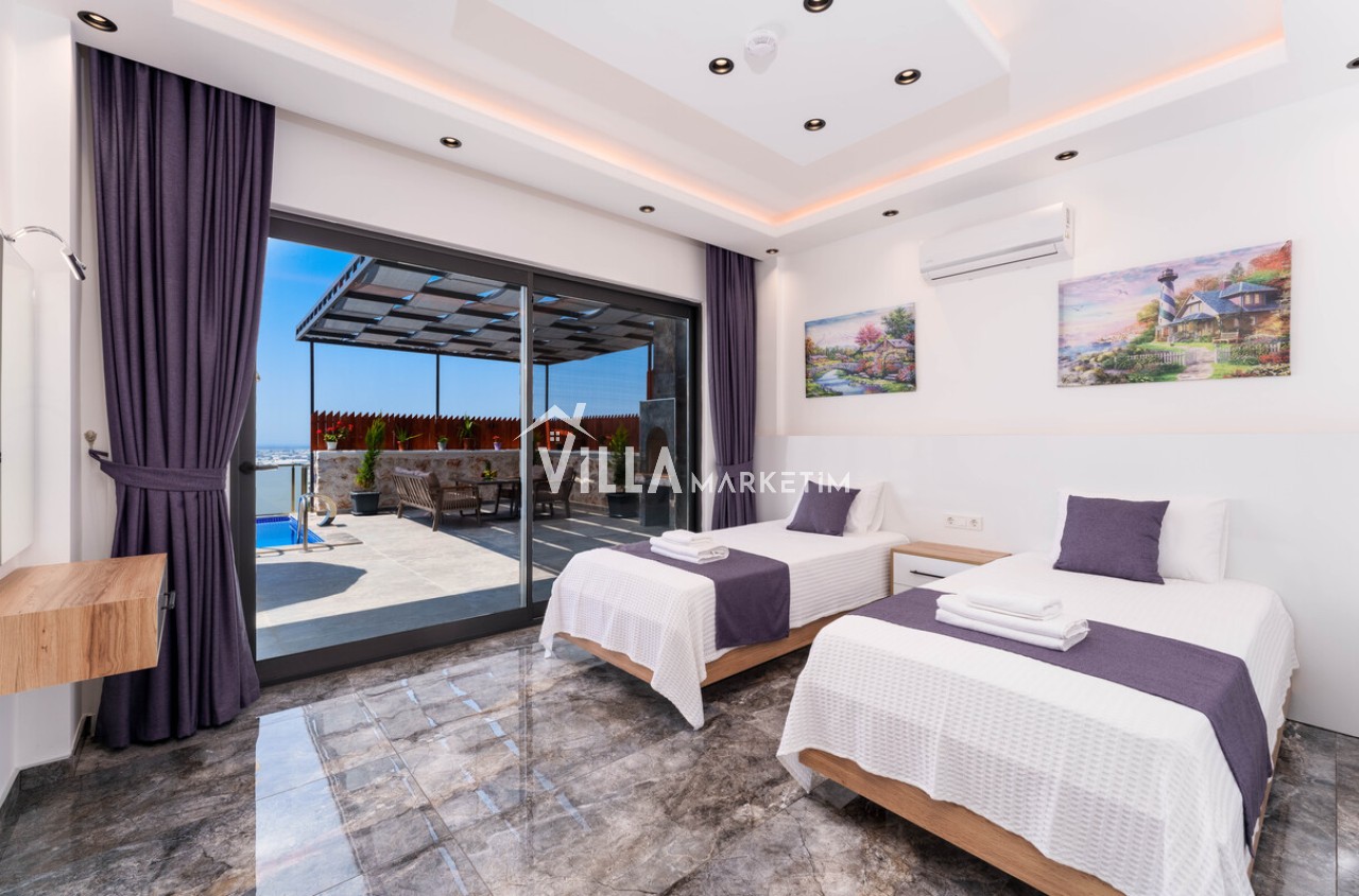 Villa Zirvehan - Antalya Kalkan Kiralık Jakuzili Villa - VillaMaks